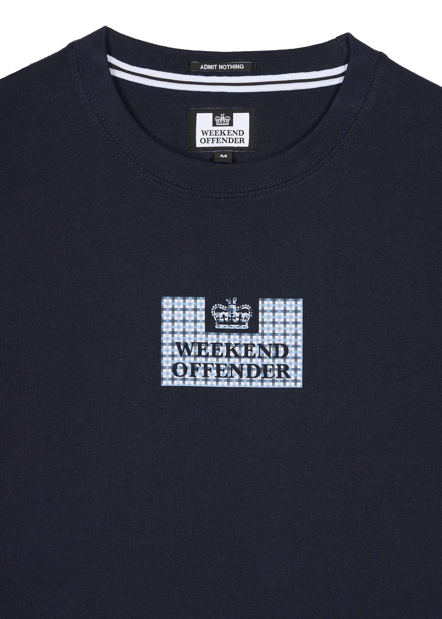 Weekend Offender T-shirts  Dygas - navy blue house check 