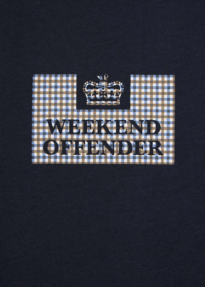 Weekend Offender T-shirts  Dygas - navy house check 