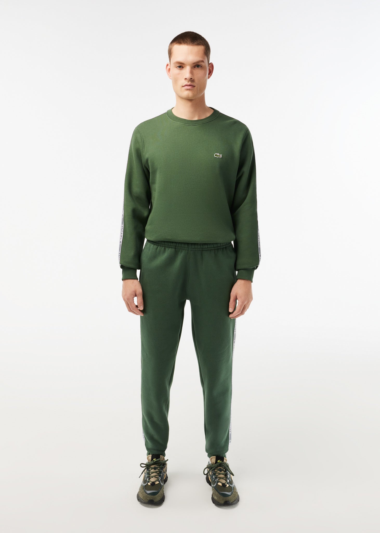 Lacoste Broeken  Contrast stripe tracksuit trousers - sequoia 