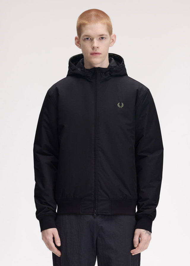 Fred Perry Jacken Hooded brentham jacket - black