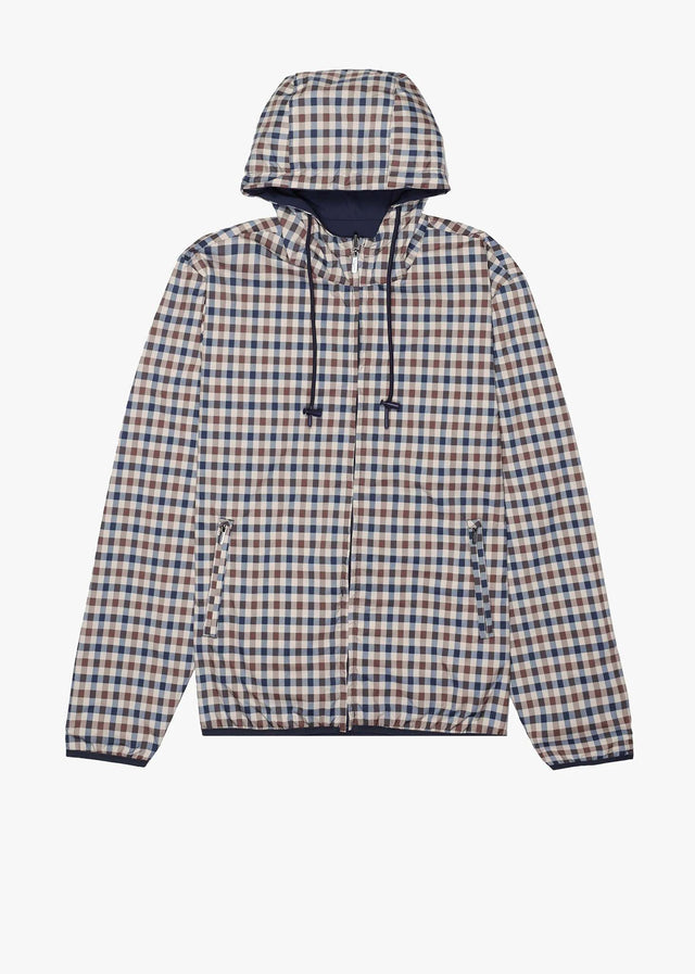 Aquascutum Jacken Hooded reversible sailor jacket - navy