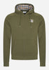 Aquascutum Hoodies Active patch fz raglan hoodie - army green