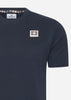 Aquascutum T-shirts Active club check patch t-shirt - navy