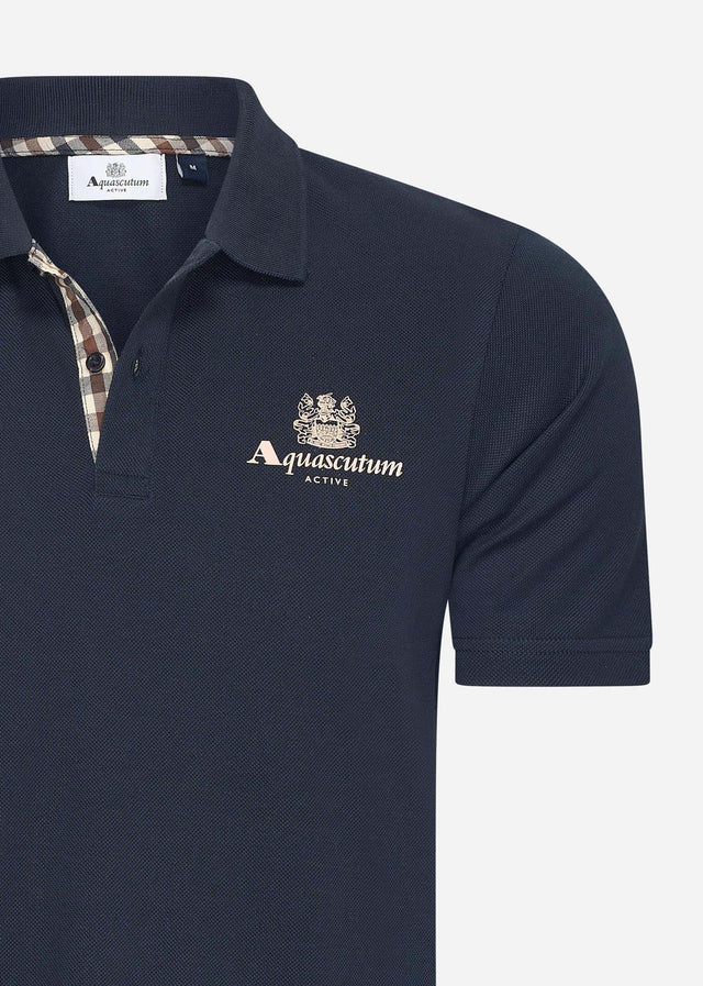 Aquascutum Poloshirts Active piquet polo - navy