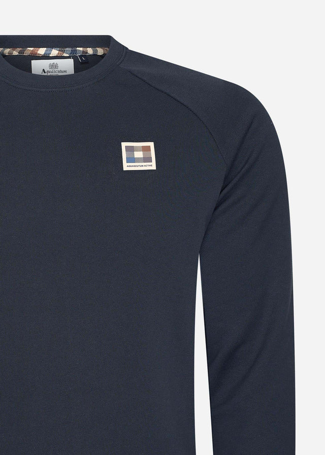Aquascutum Pullover Active patch crewneck - navy
