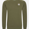 Aquascutum Truien Active patch crewneck - army green