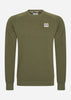 Aquascutum Truien Active patch crewneck - army green