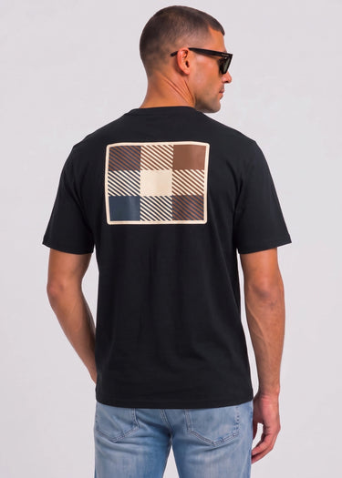 Aquascutum T-Shirts Back graphic t-shirt - black