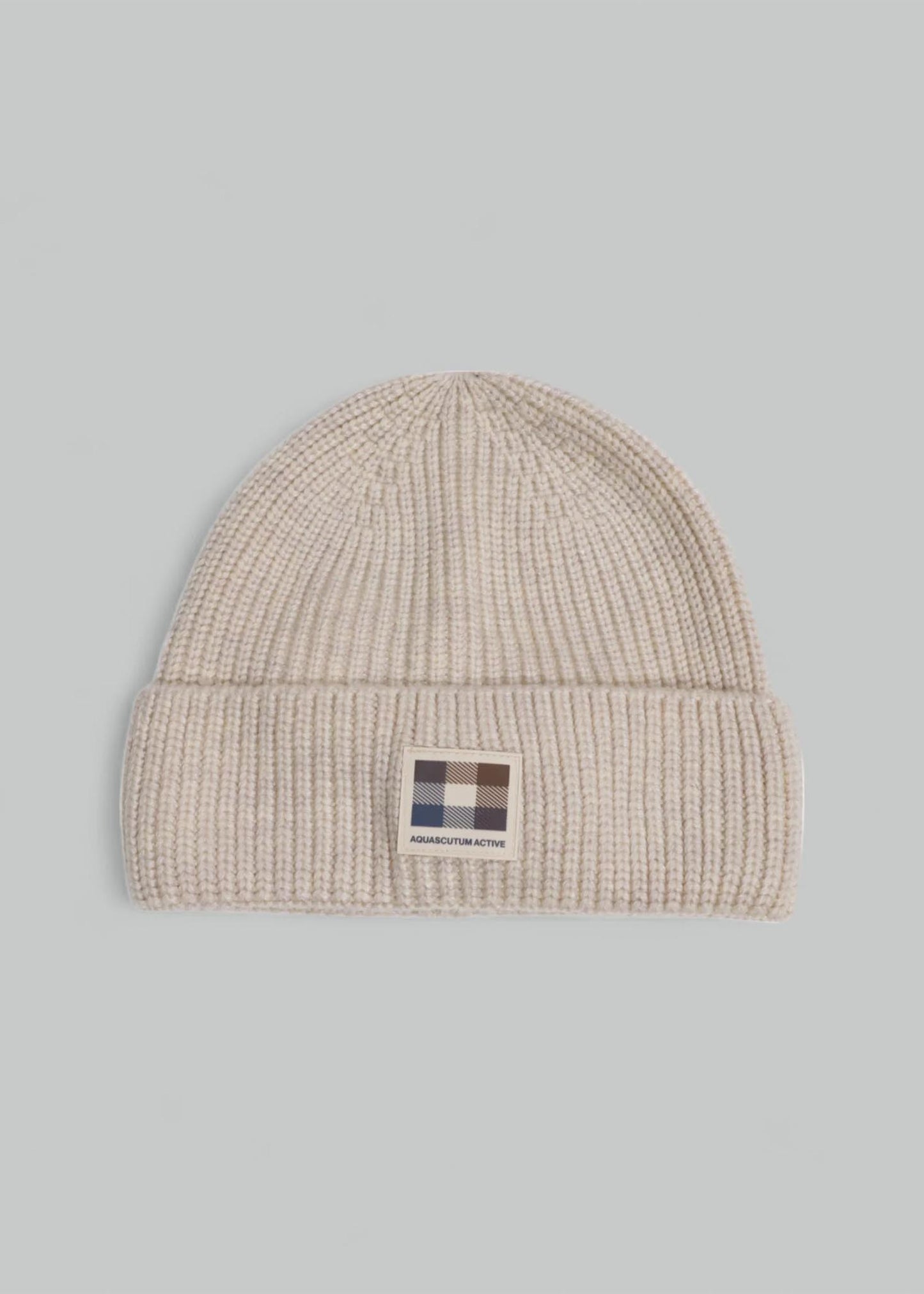 Aquascutum Mutsen Active beanie patch - beige