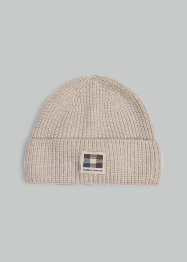 Aquascutum Mützen Active beanie patch - beige