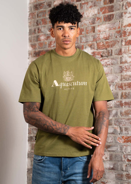 Big logo t-shirt - army green