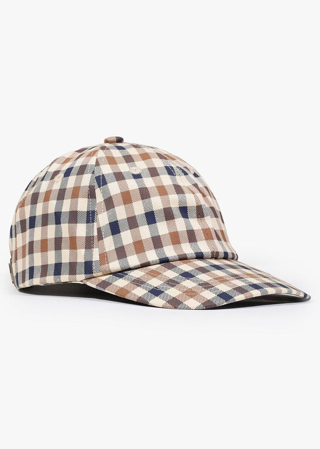 Aquascutum Caps Logo check cap - club check