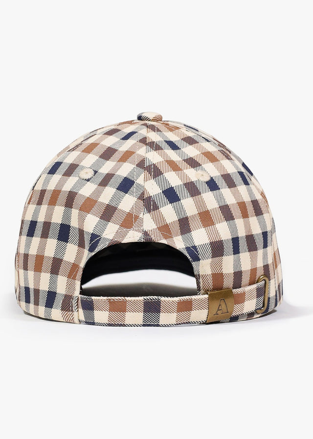Aquascutum Caps Logo check cap - club check
