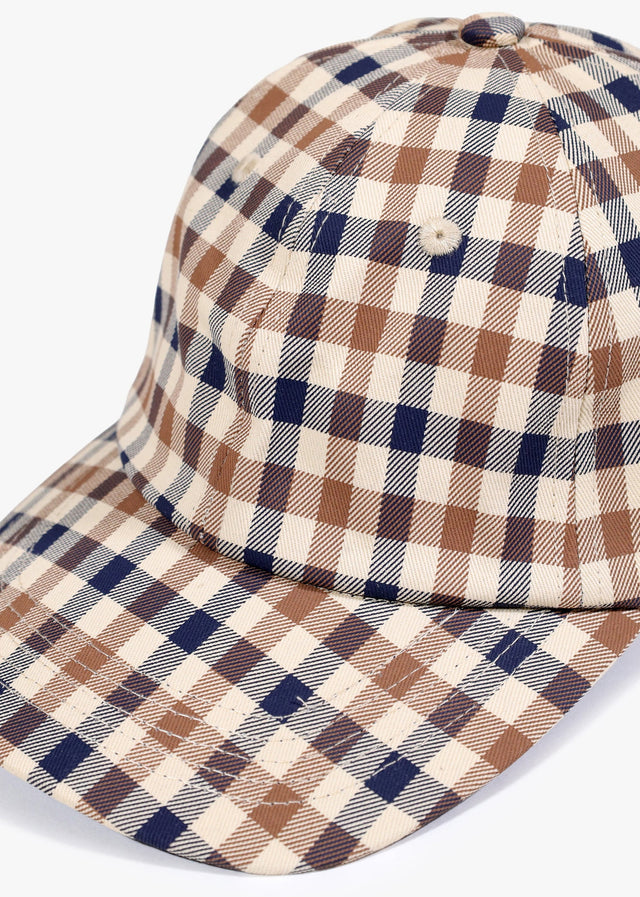 Aquascutum Caps Logo check cap - club check