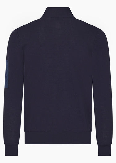 Aquascutum Sweatjacken Club tech fz sweater - navy