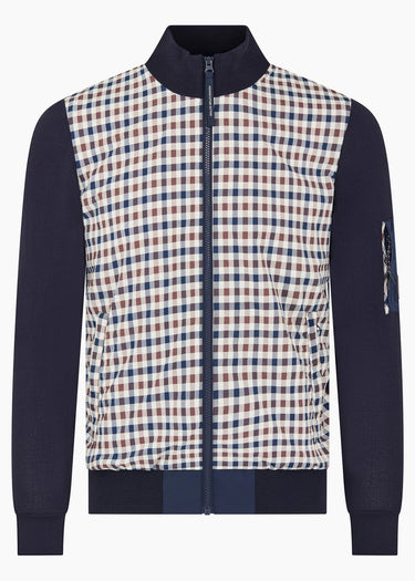 Aquascutum Sweatjacken Club tech fz sweater - navy