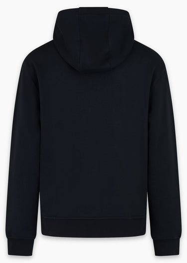 Aquascutum Hoodies Badge hoodie fleece - black