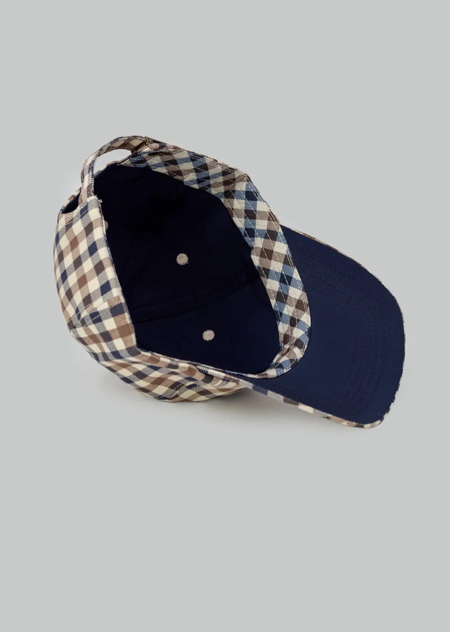 Aquascutum Caps Active iconic baseball cap - club check