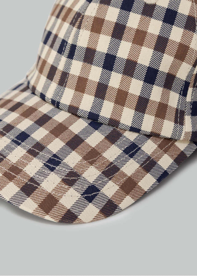 Aquascutum Caps Active iconic baseball cap - club check