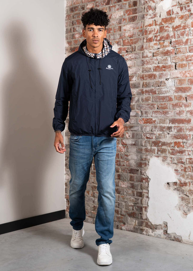 Aquascutum Jacken Hooded reversible sailor jacket - navy