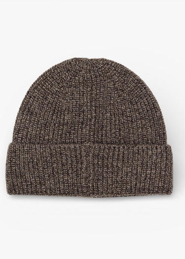 Aquascutum Mützen Rubber patch beanie - chocolate