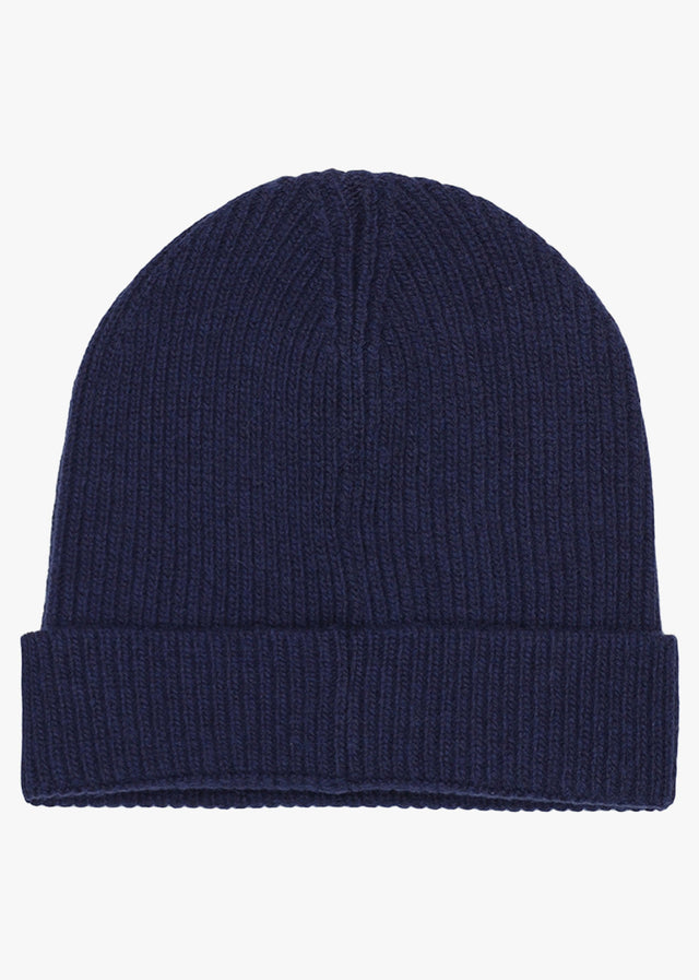 Aquascutum Mützen Rubber patch beanie - navy
