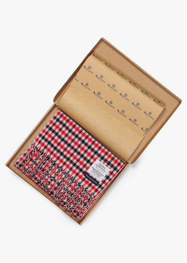 Aquascutum Schals Wool iconic scarf - red