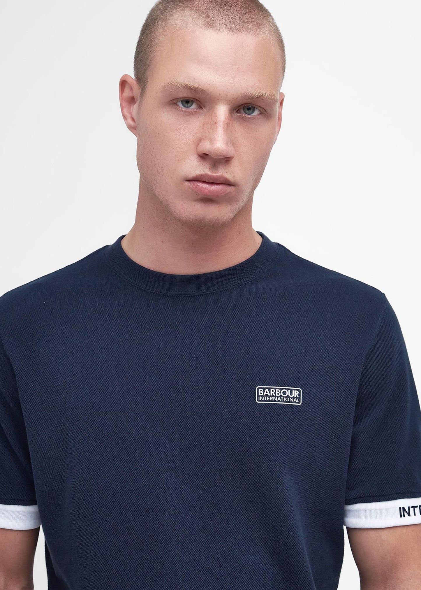 Barbour International T-shirts  Heim tee - navy 