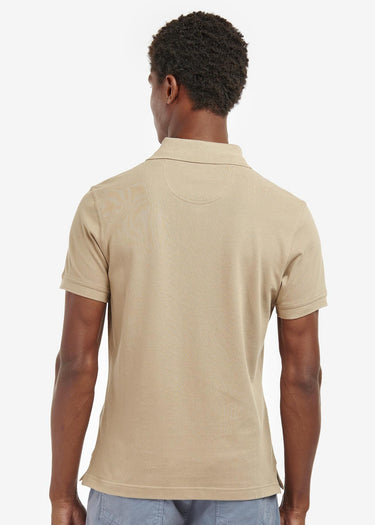Barbour Polo's  Tartan pique polo - washed stone 