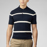Ben Sherman Polo's  Argyle stripe polo - dark navy 