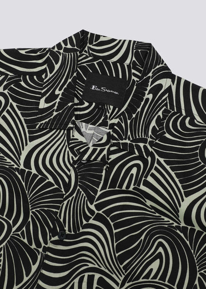 Ben Sherman Overhemden  Psychadelic swirl print - mint 