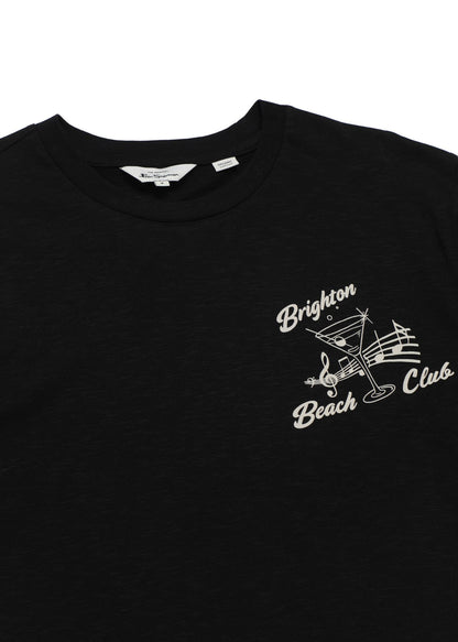 Ben Sherman T-shirts  Brighton beach club tee- black 