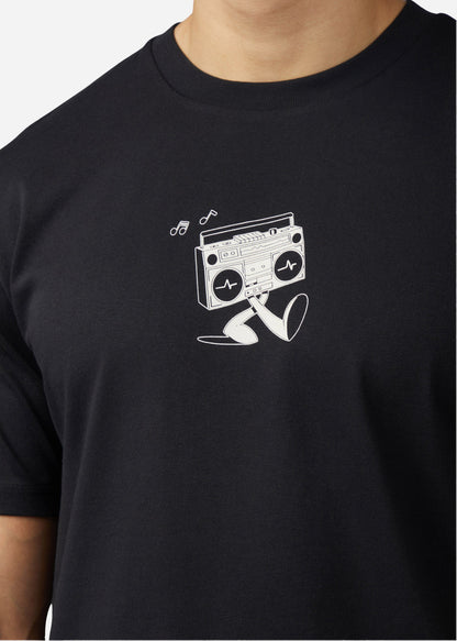 Ben Sherman T-shirts  Boom box back graphic tee - black 