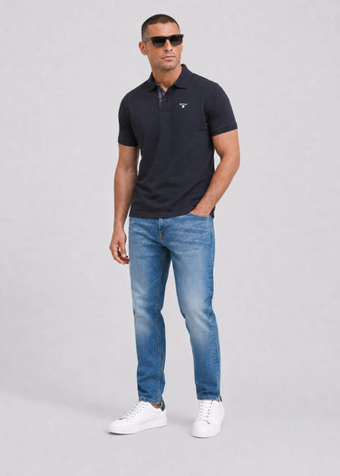 Barbour Polo's Barbour tartan pique tailored polo shirt - new navy