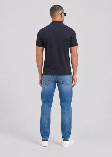 Barbour Polo's Barbour tartan pique tailored polo shirt - black modern