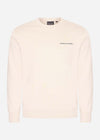 Lyle & Scott Truien Loopback embroidered crew neck sweatshirt - cove dark navy