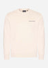 Lyle & Scott Truien Loopback embroidered crew neck sweatshirt - cove dark navy