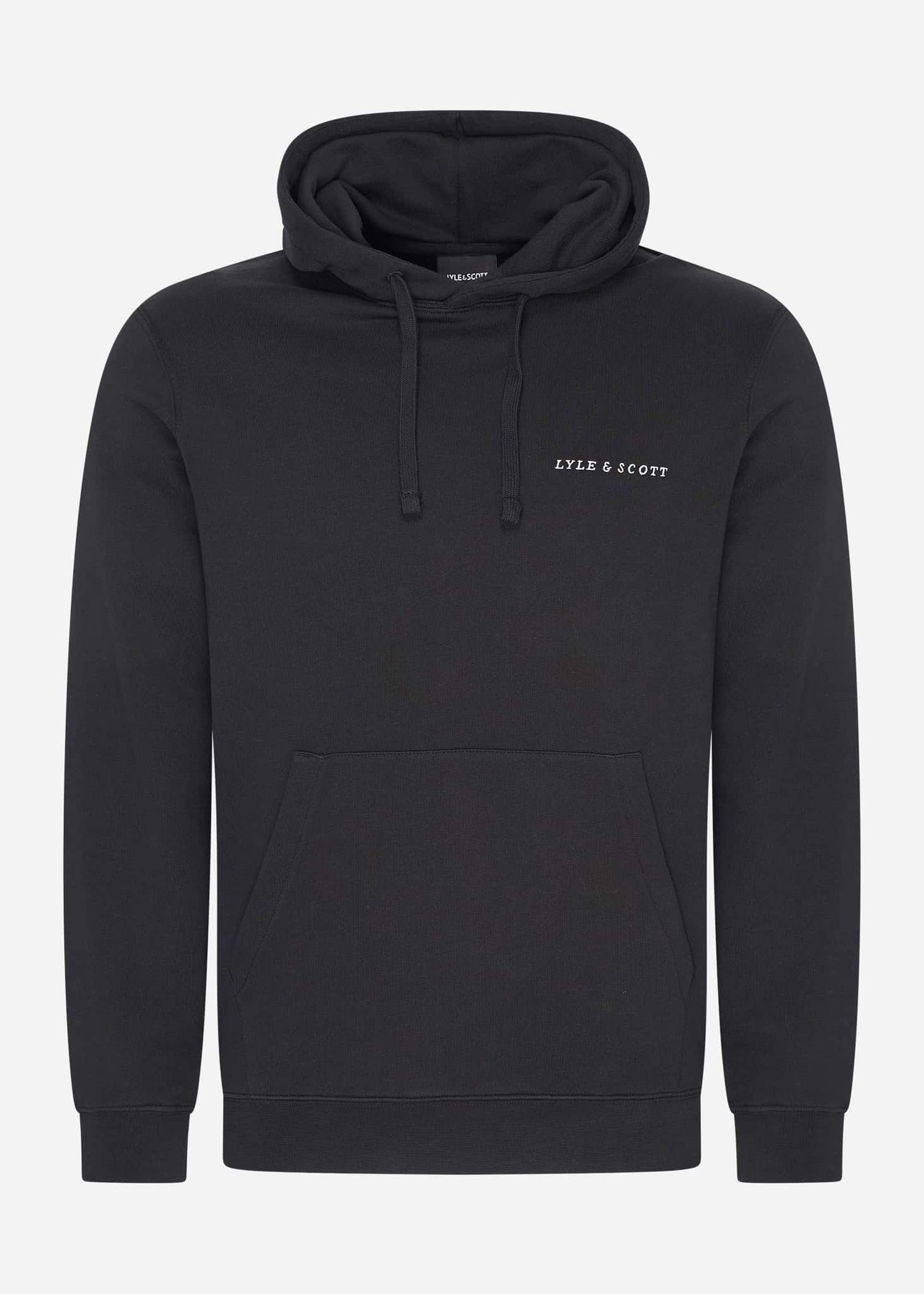 Lyle & Scott Hoodies Loopback embroidered hoodie - jet black white