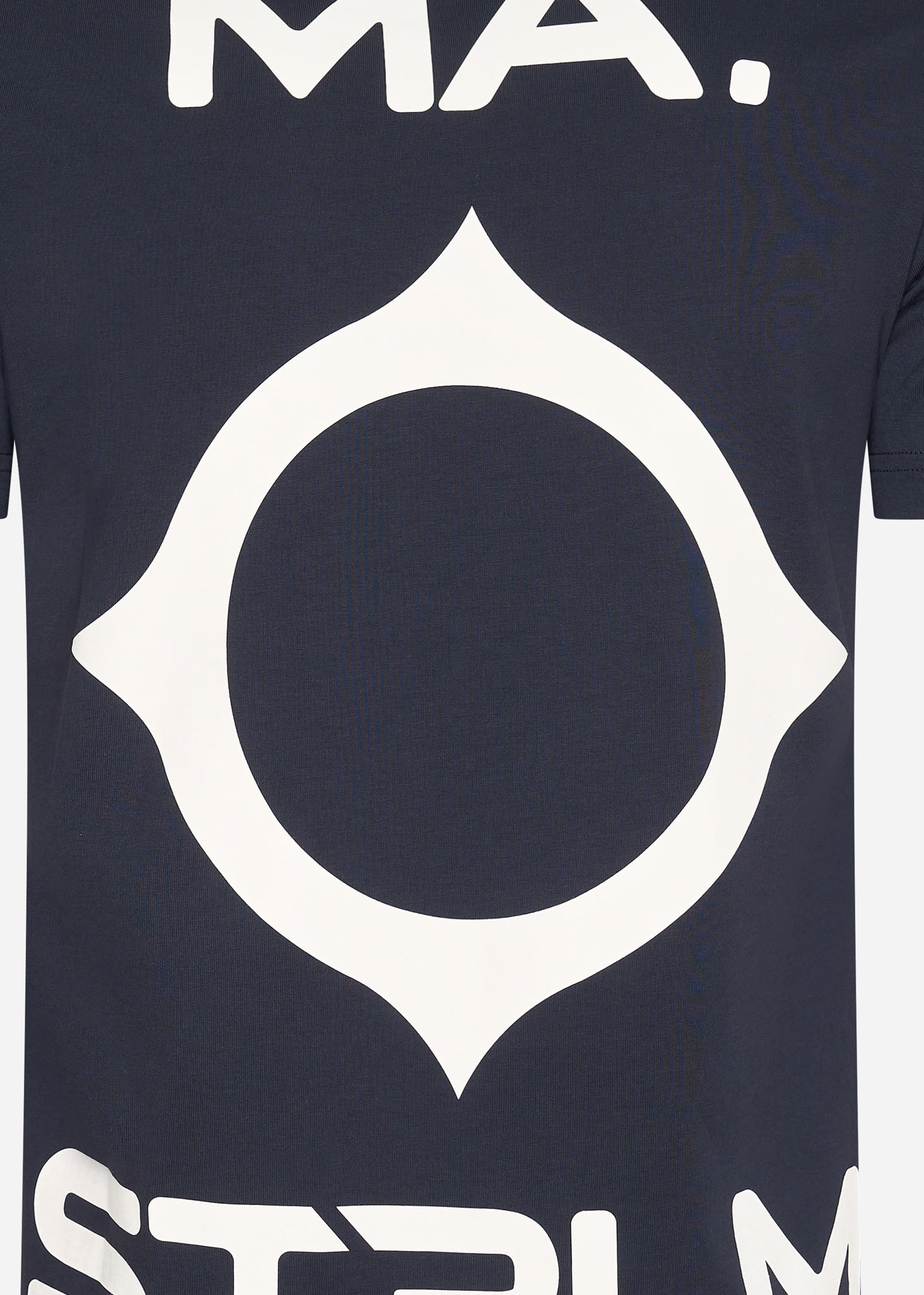 MA.Strum T-shirts  Oversized back logo print tee - ink navy 