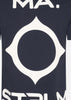 MA.Strum T-shirts  Oversized back logo print tee - ink navy 