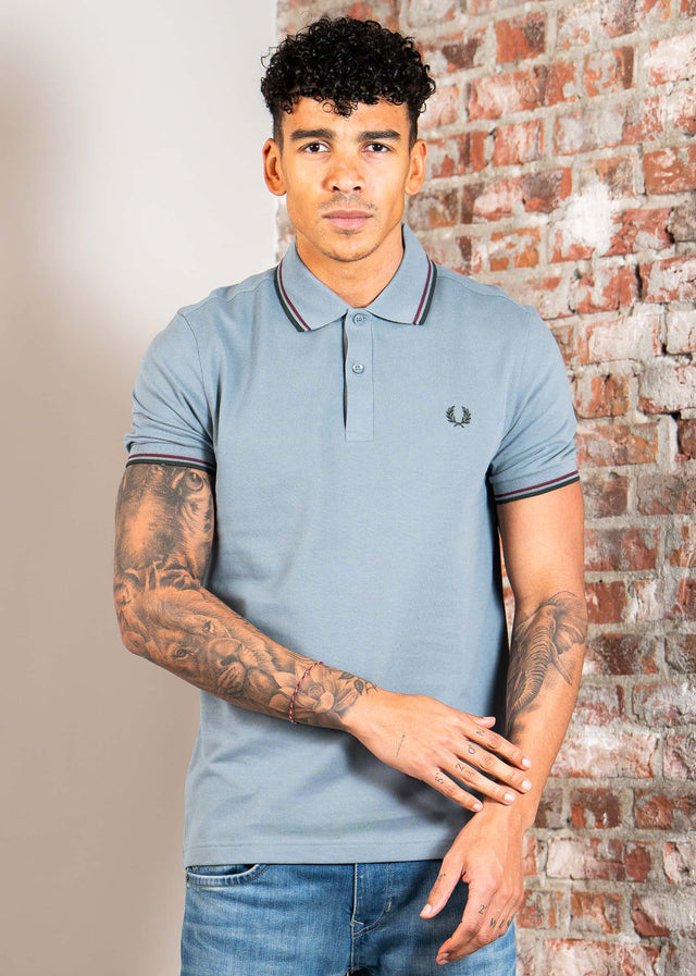 Fred Perry Poloshirts Twin tipped fred perry shirt - stockport blue oxblood grassroots