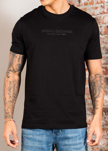 Armani Exchange T-shirts T-shirt - black white