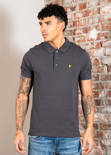 Lyle & Scott Polo's Plain polo shirt - gunmetal