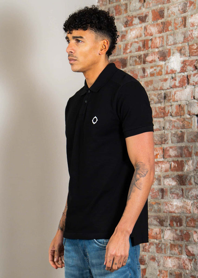 MA.Strum Poloshirts Mastrum pique polo - jet black