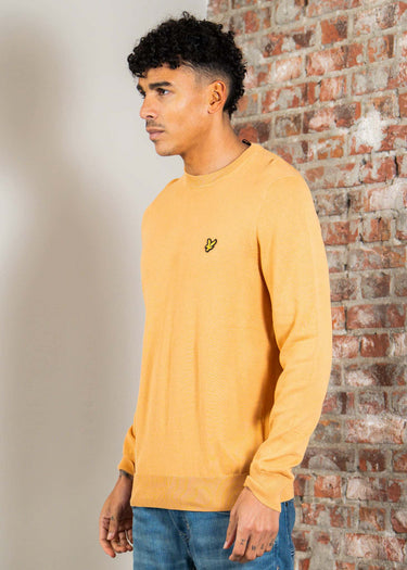 Lyle & Scott Truien Cotton crew neck jumper - honeycomb