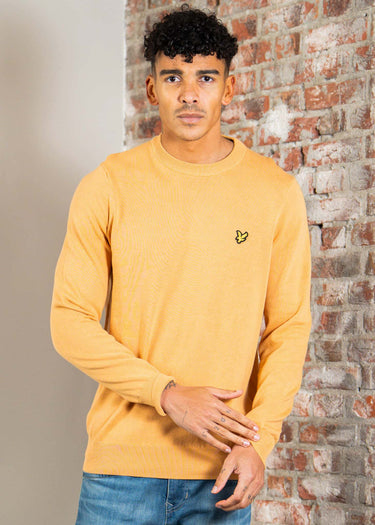 Lyle & Scott Truien Cotton crew neck jumper - honeycomb