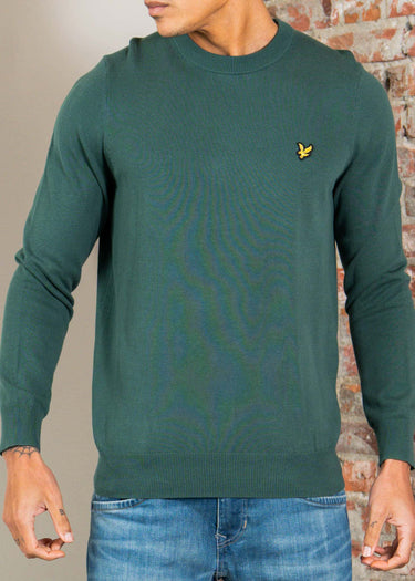 Lyle & Scott Truien Cotton crew neck jumper - everglade