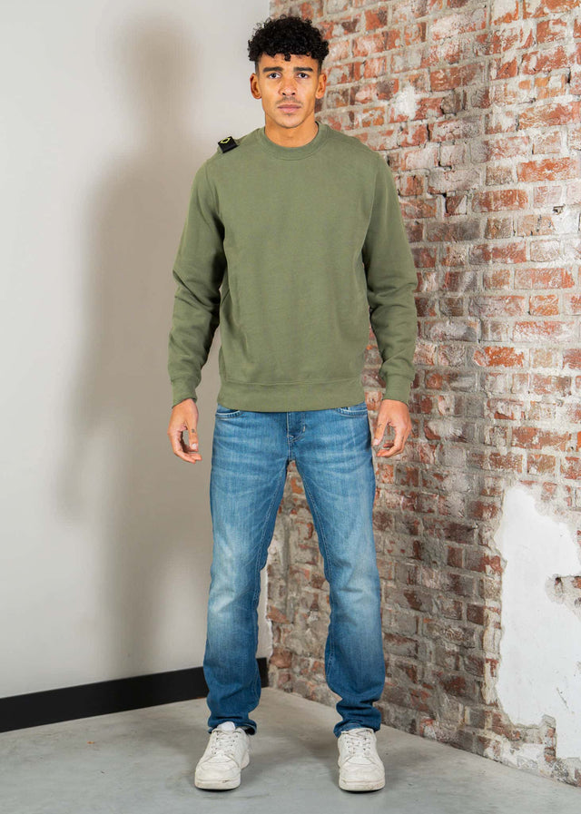 MA.Strum Pullover Mastrum crew sweat - bronze green