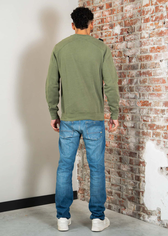 MA.Strum Pullover Mastrum crew sweat - bronze green