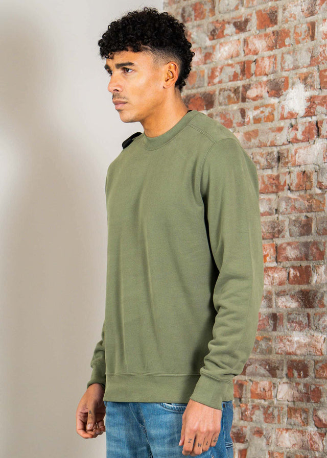 MA.Strum Pullover Mastrum crew sweat - bronze green